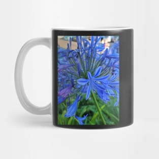 gift for birthday happy birthday beautiful blue flower Mug